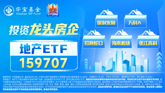 龙头地产异动拉升，招商蛇口、保利发展逆市涨超1%，地产ETF（159707）场内溢价飘红！板块再迎双重催化  第3张