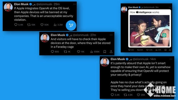马斯克狂喷苹果AI出卖用户数据 公司或禁用苹果  第1张