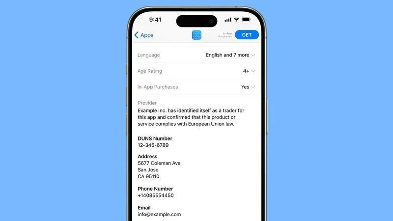 已生效：苹果欧盟 App Store 实施新规，开发者需公示联系信息  第1张