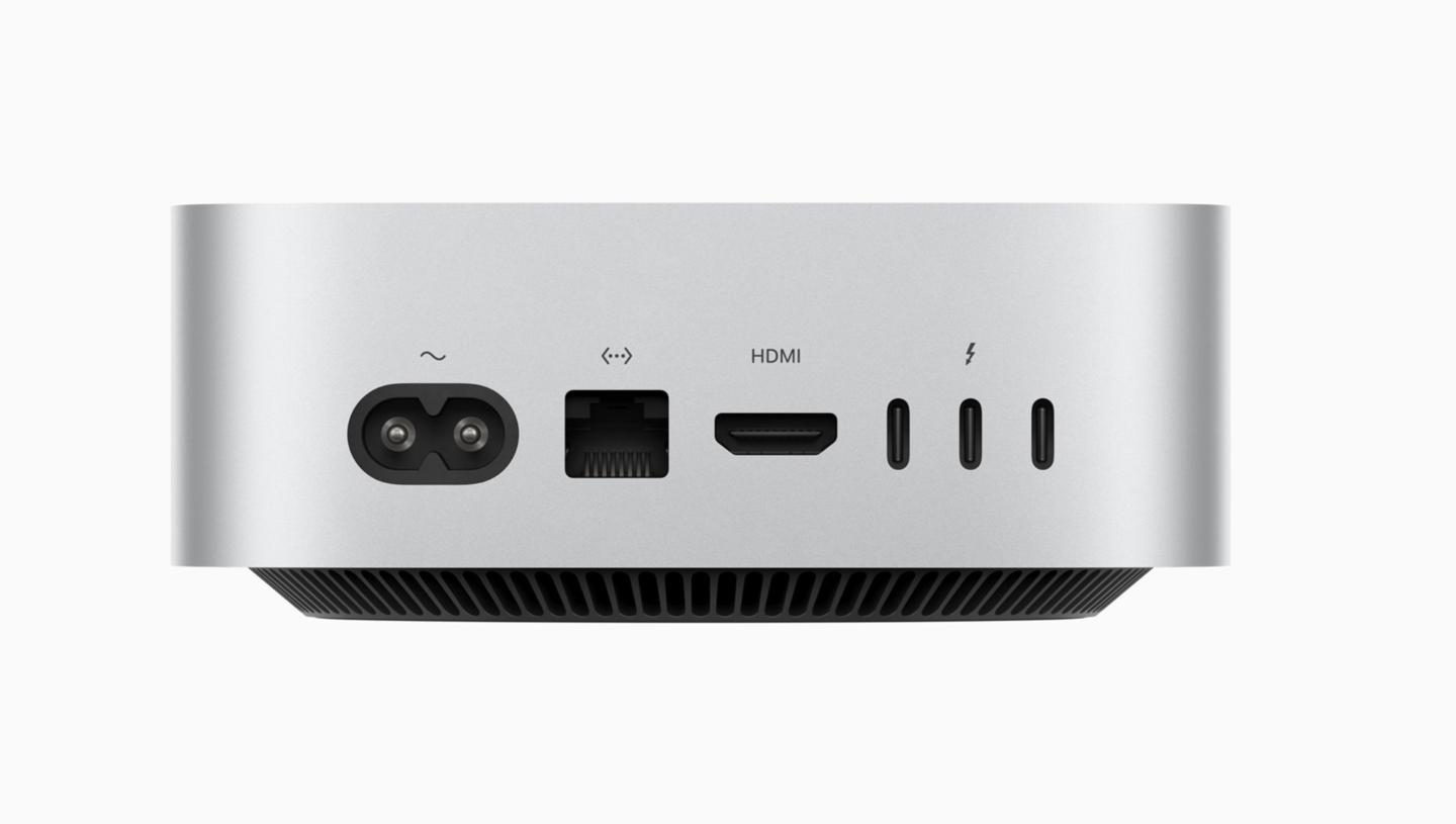 苹果 2024 款 Mac mini M4 款均配备雷雳 4 接口，仅 Pro 款配备雷雳 5  第2张